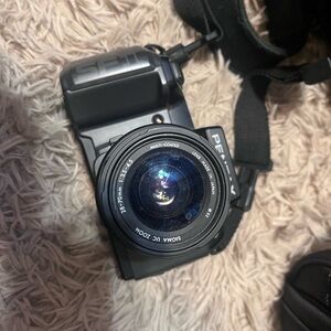Pentax Camera with Sigma Lens - Black